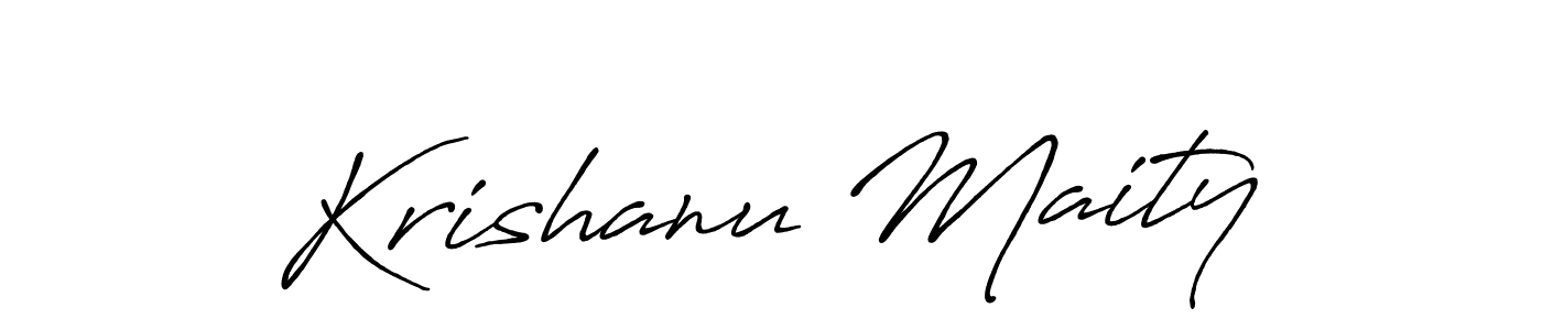 Krishanu Maity stylish signature style. Best Handwritten Sign (Antro_Vectra_Bolder) for my name. Handwritten Signature Collection Ideas for my name Krishanu Maity. Krishanu Maity signature style 7 images and pictures png