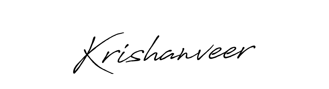 Use a signature maker to create a handwritten signature online. With this signature software, you can design (Antro_Vectra_Bolder) your own signature for name Krishanveer. Krishanveer signature style 7 images and pictures png