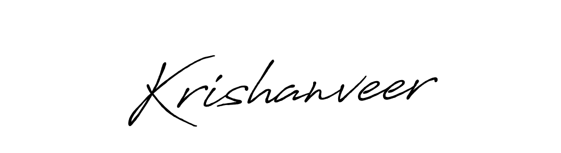 Use a signature maker to create a handwritten signature online. With this signature software, you can design (Antro_Vectra_Bolder) your own signature for name Krishanveer. Krishanveer signature style 7 images and pictures png