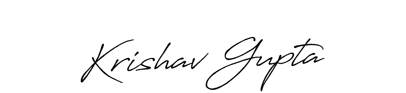 It looks lik you need a new signature style for name Krishav Gupta. Design unique handwritten (Antro_Vectra_Bolder) signature with our free signature maker in just a few clicks. Krishav Gupta signature style 7 images and pictures png