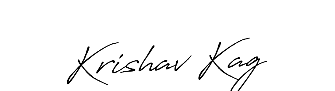 Make a beautiful signature design for name Krishav Kag. Use this online signature maker to create a handwritten signature for free. Krishav Kag signature style 7 images and pictures png