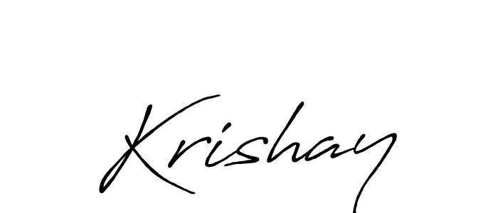 It looks lik you need a new signature style for name Krishay. Design unique handwritten (Antro_Vectra_Bolder) signature with our free signature maker in just a few clicks. Krishay signature style 7 images and pictures png