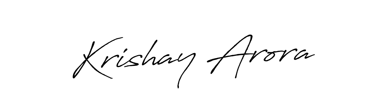 You should practise on your own different ways (Antro_Vectra_Bolder) to write your name (Krishay Arora) in signature. don't let someone else do it for you. Krishay Arora signature style 7 images and pictures png