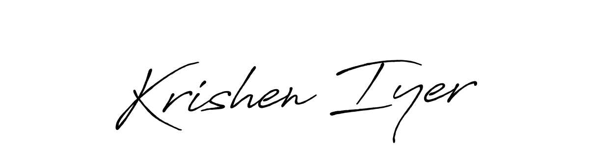 Here are the top 10 professional signature styles for the name Krishen Iyer. These are the best autograph styles you can use for your name. Krishen Iyer signature style 7 images and pictures png