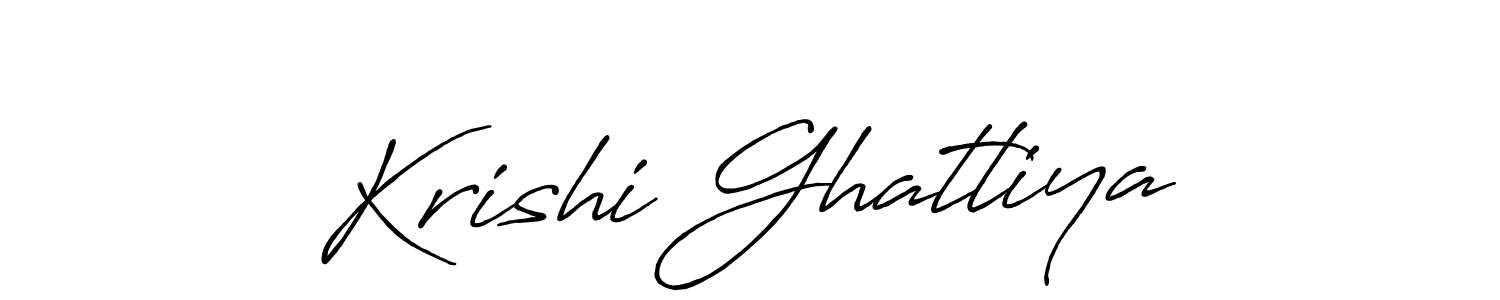 Also we have Krishi Ghatliya name is the best signature style. Create professional handwritten signature collection using Antro_Vectra_Bolder autograph style. Krishi Ghatliya signature style 7 images and pictures png