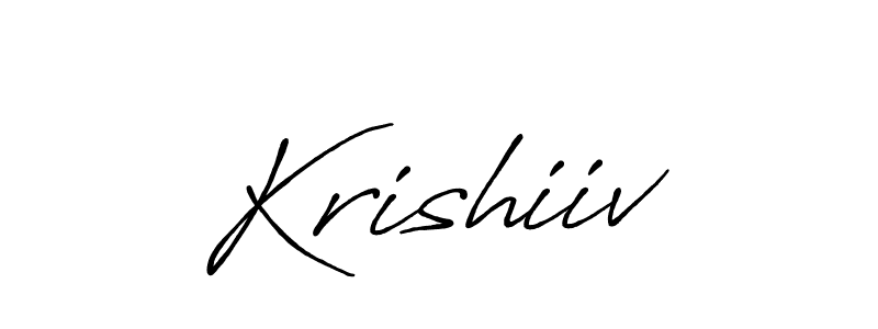Design your own signature with our free online signature maker. With this signature software, you can create a handwritten (Antro_Vectra_Bolder) signature for name Krishiiv. Krishiiv signature style 7 images and pictures png