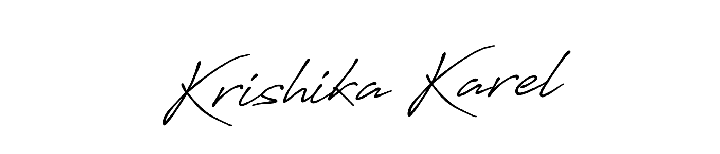 Once you've used our free online signature maker to create your best signature Antro_Vectra_Bolder style, it's time to enjoy all of the benefits that Krishika Karel name signing documents. Krishika Karel signature style 7 images and pictures png