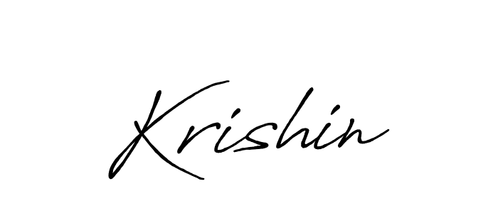 You should practise on your own different ways (Antro_Vectra_Bolder) to write your name (Krishin) in signature. don't let someone else do it for you. Krishin signature style 7 images and pictures png