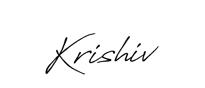 Create a beautiful signature design for name Krishiv. With this signature (Antro_Vectra_Bolder) fonts, you can make a handwritten signature for free. Krishiv signature style 7 images and pictures png