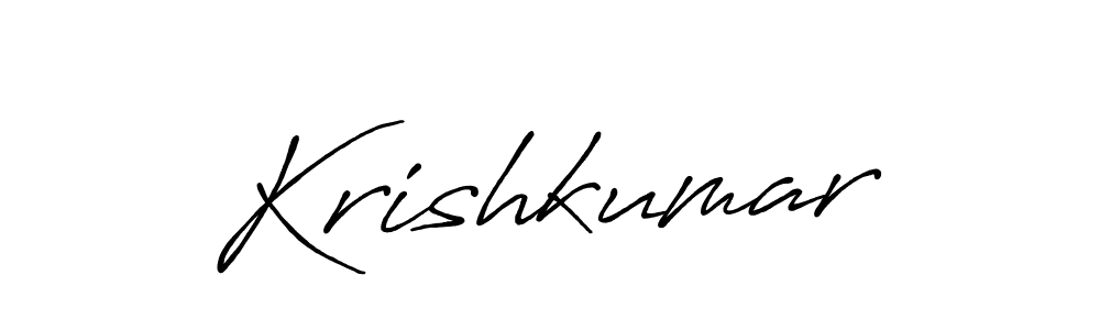 Krishkumar stylish signature style. Best Handwritten Sign (Antro_Vectra_Bolder) for my name. Handwritten Signature Collection Ideas for my name Krishkumar. Krishkumar signature style 7 images and pictures png