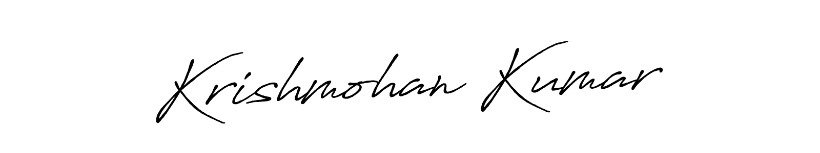 It looks lik you need a new signature style for name Krishmohan Kumar. Design unique handwritten (Antro_Vectra_Bolder) signature with our free signature maker in just a few clicks. Krishmohan Kumar signature style 7 images and pictures png