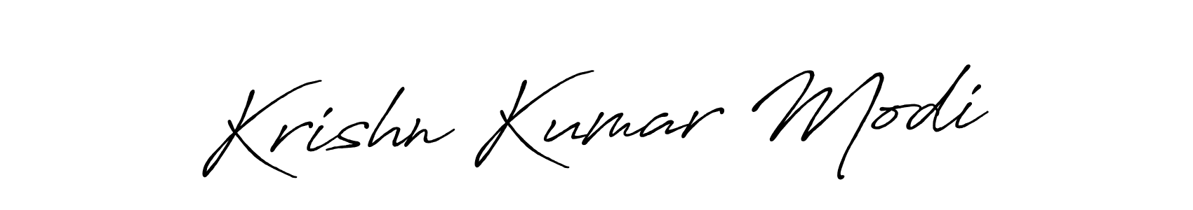 It looks lik you need a new signature style for name Krishn Kumar Modi. Design unique handwritten (Antro_Vectra_Bolder) signature with our free signature maker in just a few clicks. Krishn Kumar Modi signature style 7 images and pictures png