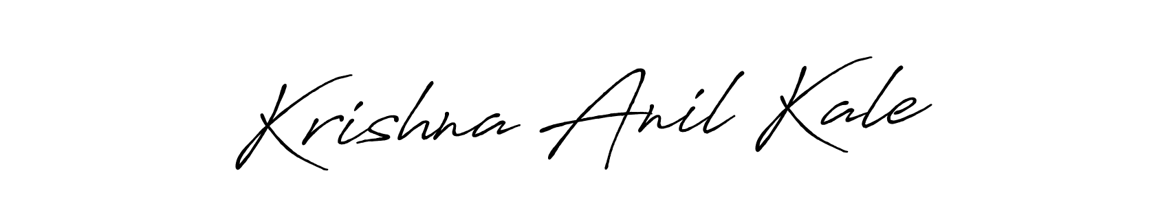 How to make Krishna Anil Kale name signature. Use Antro_Vectra_Bolder style for creating short signs online. This is the latest handwritten sign. Krishna Anil Kale signature style 7 images and pictures png