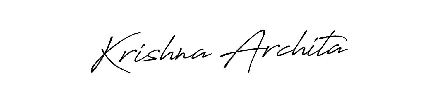 Once you've used our free online signature maker to create your best signature Antro_Vectra_Bolder style, it's time to enjoy all of the benefits that Krishna Archita name signing documents. Krishna Archita signature style 7 images and pictures png