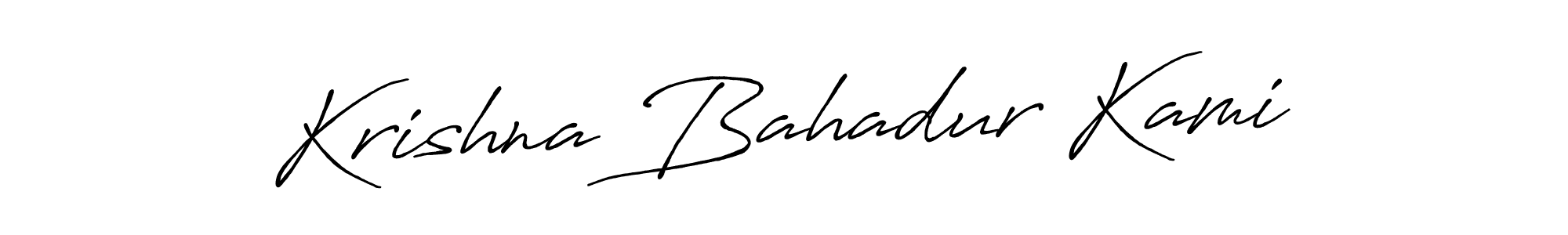 Similarly Antro_Vectra_Bolder is the best handwritten signature design. Signature creator online .You can use it as an online autograph creator for name Krishna Bahadur Kami. Krishna Bahadur Kami signature style 7 images and pictures png