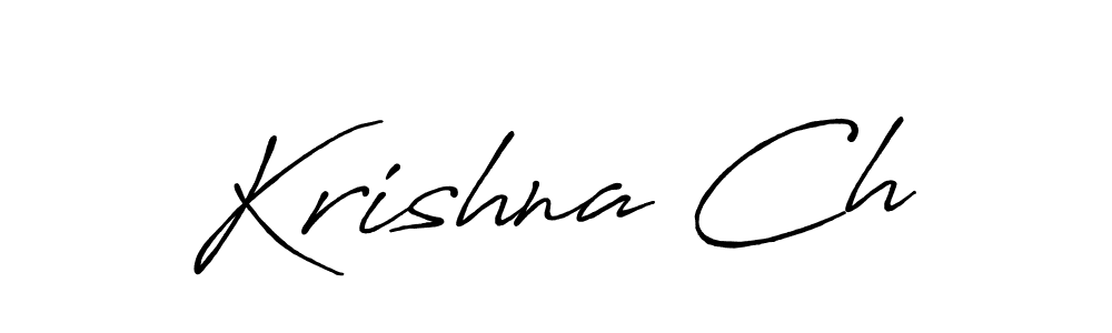 Also we have Krishna Ch name is the best signature style. Create professional handwritten signature collection using Antro_Vectra_Bolder autograph style. Krishna Ch signature style 7 images and pictures png