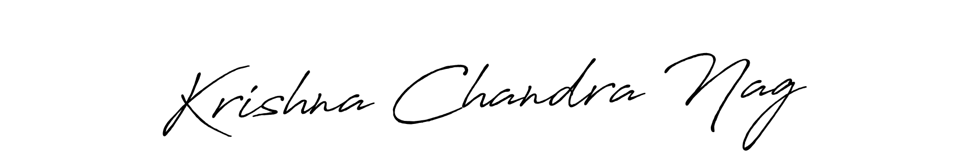 Create a beautiful signature design for name Krishna Chandra Nag. With this signature (Antro_Vectra_Bolder) fonts, you can make a handwritten signature for free. Krishna Chandra Nag signature style 7 images and pictures png