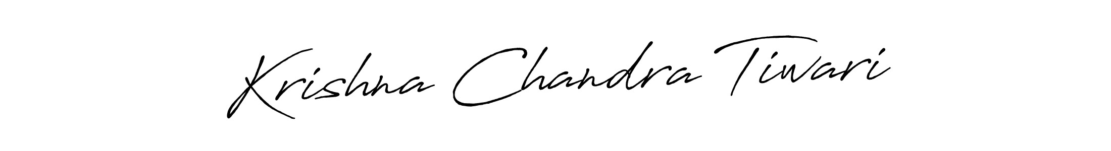 Make a beautiful signature design for name Krishna Chandra Tiwari. With this signature (Antro_Vectra_Bolder) style, you can create a handwritten signature for free. Krishna Chandra Tiwari signature style 7 images and pictures png