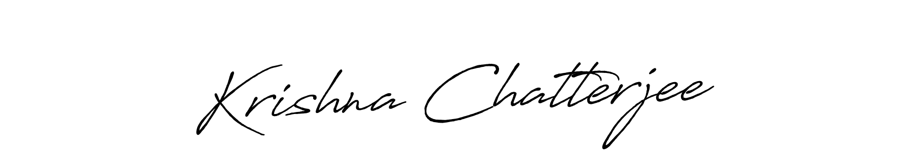 You should practise on your own different ways (Antro_Vectra_Bolder) to write your name (Krishna Chatterjee) in signature. don't let someone else do it for you. Krishna Chatterjee signature style 7 images and pictures png