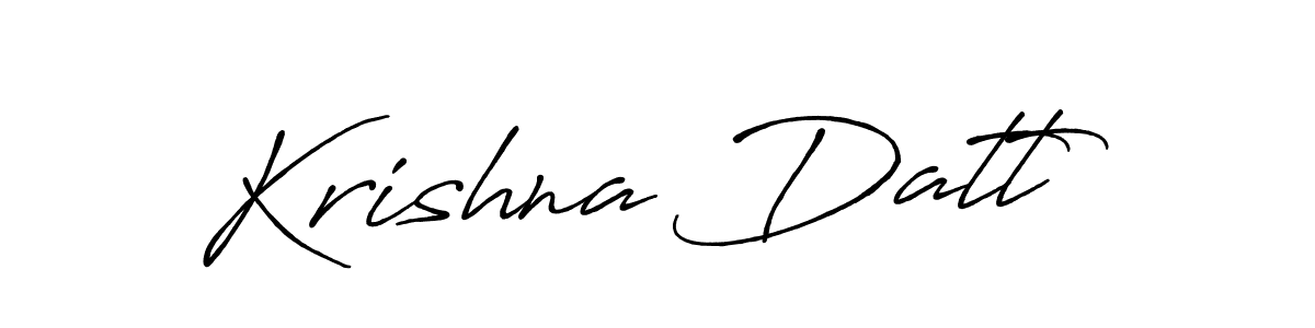 You should practise on your own different ways (Antro_Vectra_Bolder) to write your name (Krishna Datt) in signature. don't let someone else do it for you. Krishna Datt signature style 7 images and pictures png