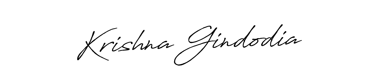 How to make Krishna Gindodia signature? Antro_Vectra_Bolder is a professional autograph style. Create handwritten signature for Krishna Gindodia name. Krishna Gindodia signature style 7 images and pictures png