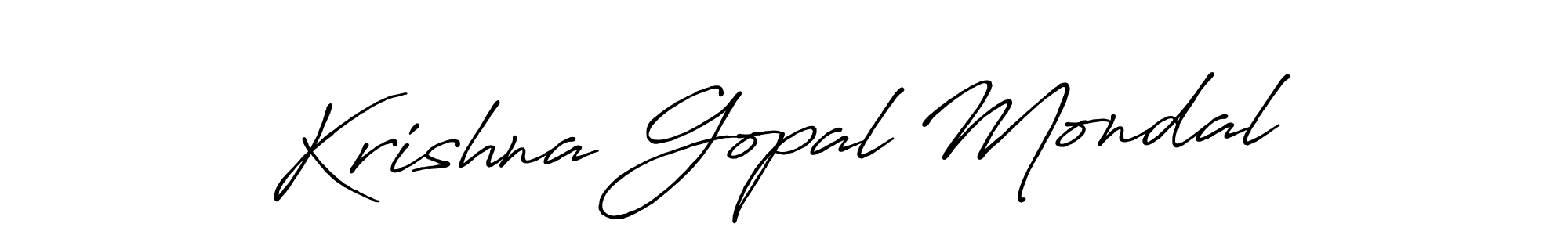 Also we have Krishna Gopal Mondal name is the best signature style. Create professional handwritten signature collection using Antro_Vectra_Bolder autograph style. Krishna Gopal Mondal signature style 7 images and pictures png