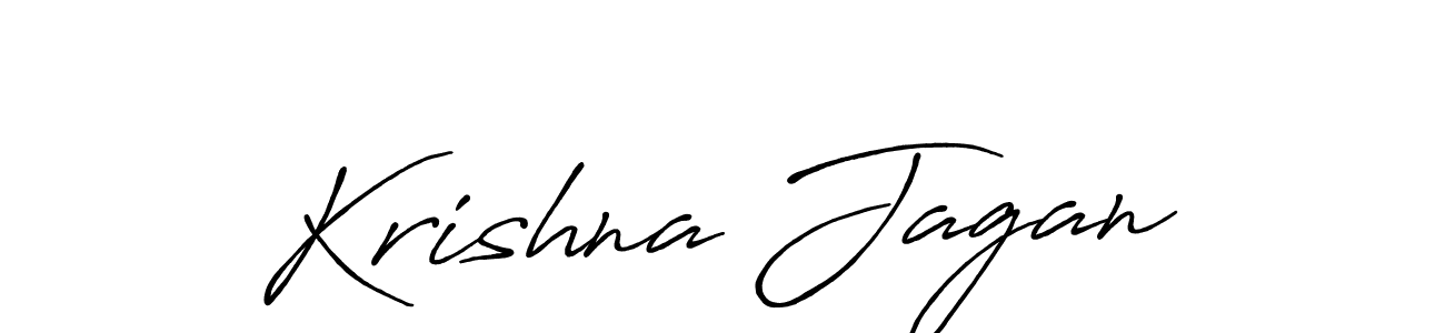 Make a beautiful signature design for name Krishna Jagan. With this signature (Antro_Vectra_Bolder) style, you can create a handwritten signature for free. Krishna Jagan signature style 7 images and pictures png