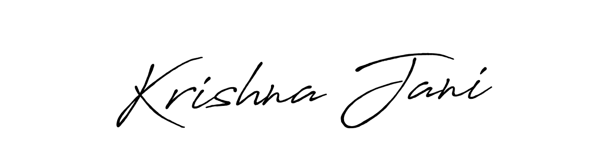 You should practise on your own different ways (Antro_Vectra_Bolder) to write your name (Krishna Jani) in signature. don't let someone else do it for you. Krishna Jani signature style 7 images and pictures png