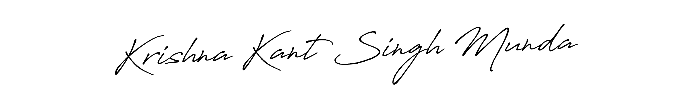How to make Krishna Kant Singh Munda name signature. Use Antro_Vectra_Bolder style for creating short signs online. This is the latest handwritten sign. Krishna Kant Singh Munda signature style 7 images and pictures png