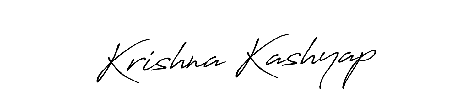 Design your own signature with our free online signature maker. With this signature software, you can create a handwritten (Antro_Vectra_Bolder) signature for name Krishna Kashyap. Krishna Kashyap signature style 7 images and pictures png