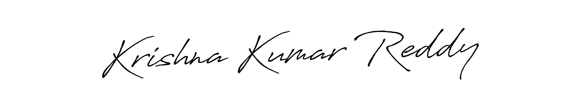 Also we have Krishna Kumar Reddy name is the best signature style. Create professional handwritten signature collection using Antro_Vectra_Bolder autograph style. Krishna Kumar Reddy signature style 7 images and pictures png