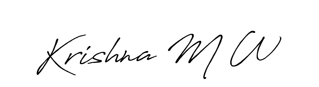 Here are the top 10 professional signature styles for the name Krishna M W. These are the best autograph styles you can use for your name. Krishna M W signature style 7 images and pictures png