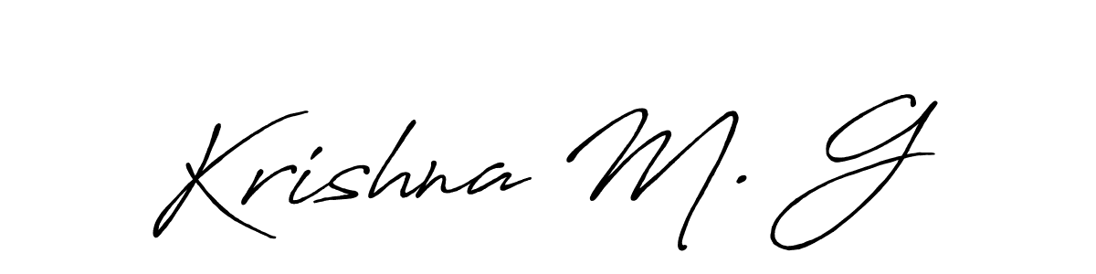 Also we have Krishna M. G name is the best signature style. Create professional handwritten signature collection using Antro_Vectra_Bolder autograph style. Krishna M. G signature style 7 images and pictures png