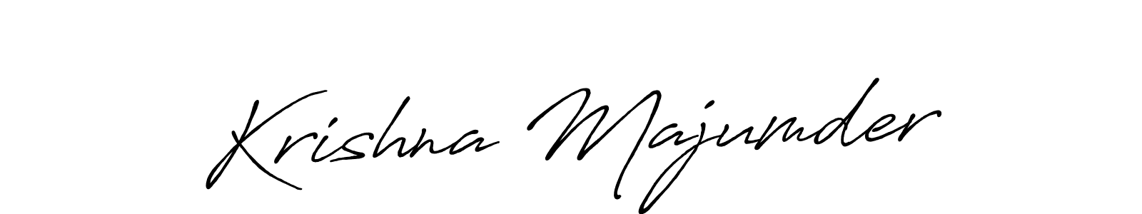 Use a signature maker to create a handwritten signature online. With this signature software, you can design (Antro_Vectra_Bolder) your own signature for name Krishna Majumder. Krishna Majumder signature style 7 images and pictures png