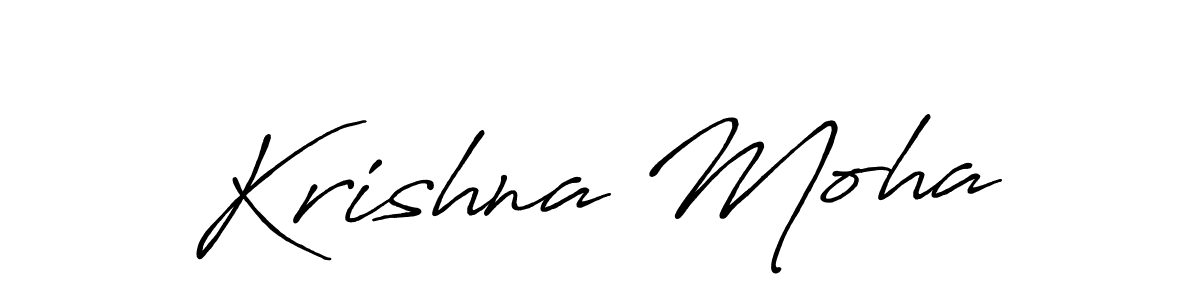 if you are searching for the best signature style for your name Krishna Moha. so please give up your signature search. here we have designed multiple signature styles  using Antro_Vectra_Bolder. Krishna Moha signature style 7 images and pictures png