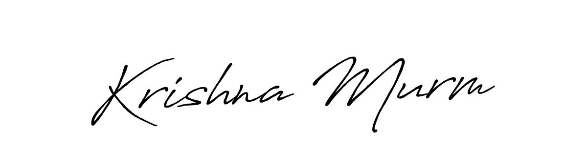 Similarly Antro_Vectra_Bolder is the best handwritten signature design. Signature creator online .You can use it as an online autograph creator for name Krishna Murm. Krishna Murm signature style 7 images and pictures png