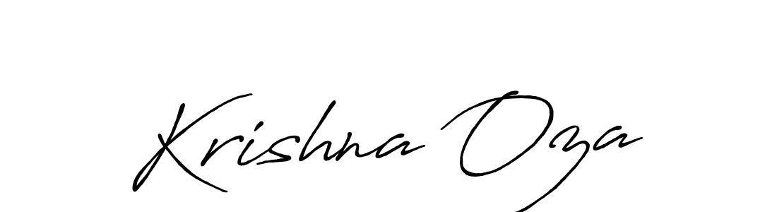 It looks lik you need a new signature style for name Krishna Oza. Design unique handwritten (Antro_Vectra_Bolder) signature with our free signature maker in just a few clicks. Krishna Oza signature style 7 images and pictures png