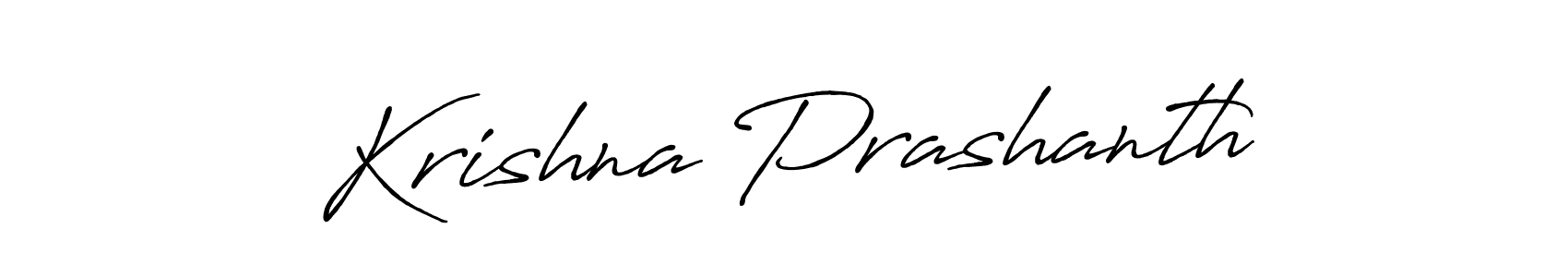 Use a signature maker to create a handwritten signature online. With this signature software, you can design (Antro_Vectra_Bolder) your own signature for name Krishna Prashanth. Krishna Prashanth signature style 7 images and pictures png