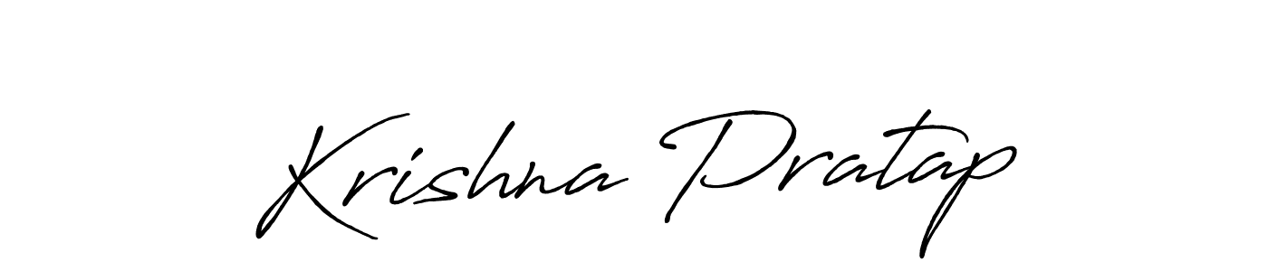 Make a beautiful signature design for name Krishna Pratap. With this signature (Antro_Vectra_Bolder) style, you can create a handwritten signature for free. Krishna Pratap signature style 7 images and pictures png