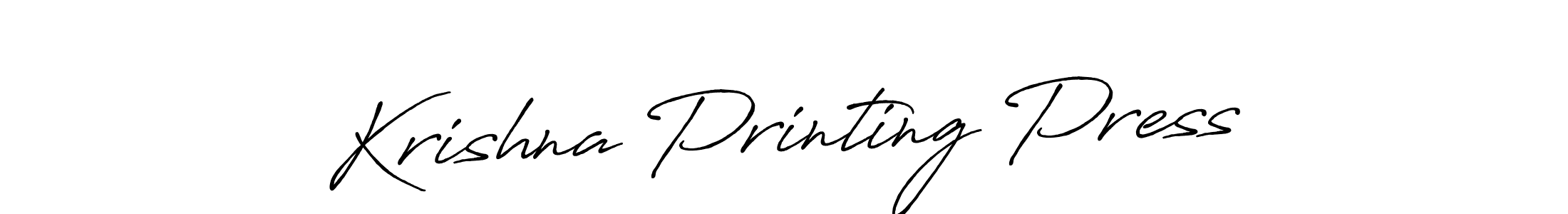 Design your own signature with our free online signature maker. With this signature software, you can create a handwritten (Antro_Vectra_Bolder) signature for name Krishna Printing Press. Krishna Printing Press signature style 7 images and pictures png