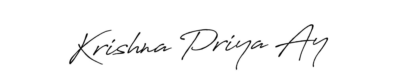 Design your own signature with our free online signature maker. With this signature software, you can create a handwritten (Antro_Vectra_Bolder) signature for name Krishna Priya Ay. Krishna Priya Ay signature style 7 images and pictures png