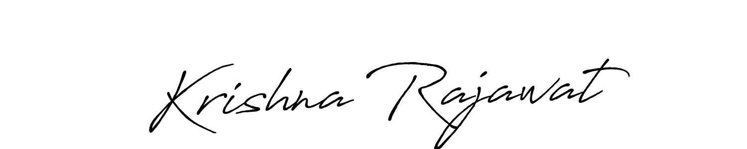 Krishna Rajawat stylish signature style. Best Handwritten Sign (Antro_Vectra_Bolder) for my name. Handwritten Signature Collection Ideas for my name Krishna Rajawat. Krishna Rajawat signature style 7 images and pictures png