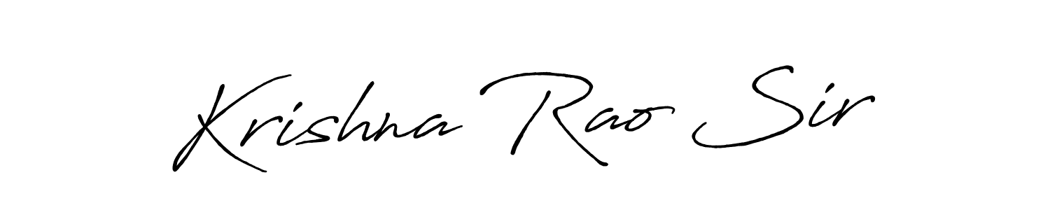 You should practise on your own different ways (Antro_Vectra_Bolder) to write your name (Krishna Rao Sir) in signature. don't let someone else do it for you. Krishna Rao Sir signature style 7 images and pictures png