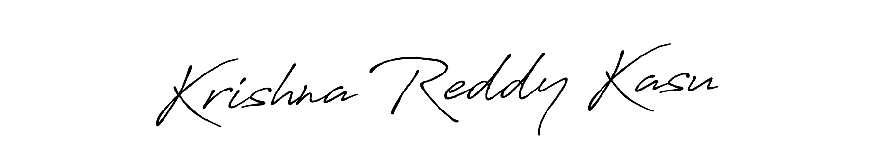 How to make Krishna Reddy Kasu signature? Antro_Vectra_Bolder is a professional autograph style. Create handwritten signature for Krishna Reddy Kasu name. Krishna Reddy Kasu signature style 7 images and pictures png