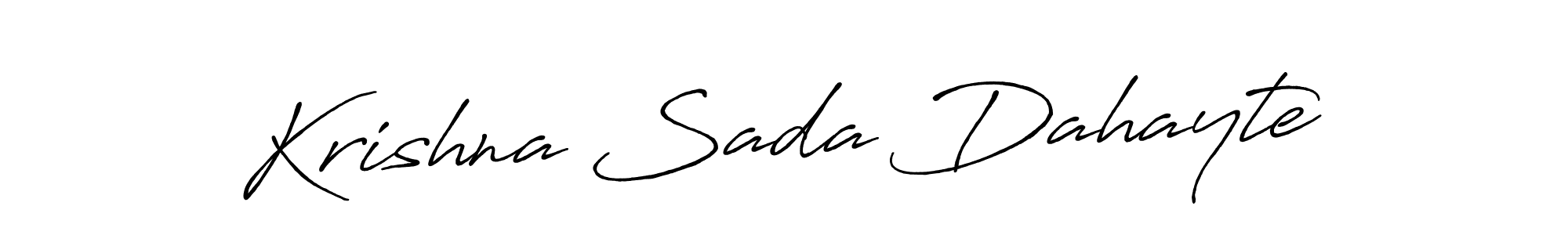 Similarly Antro_Vectra_Bolder is the best handwritten signature design. Signature creator online .You can use it as an online autograph creator for name Krishna Sada Dahayte. Krishna Sada Dahayte signature style 7 images and pictures png