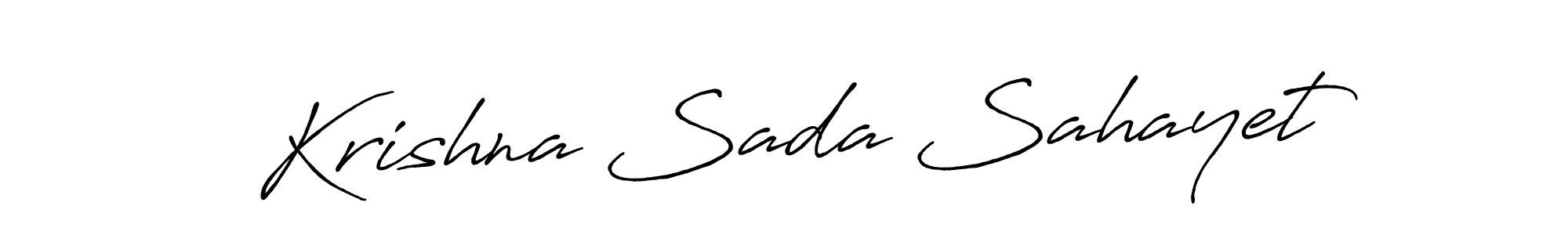 It looks lik you need a new signature style for name Krishna Sada Sahayet. Design unique handwritten (Antro_Vectra_Bolder) signature with our free signature maker in just a few clicks. Krishna Sada Sahayet signature style 7 images and pictures png