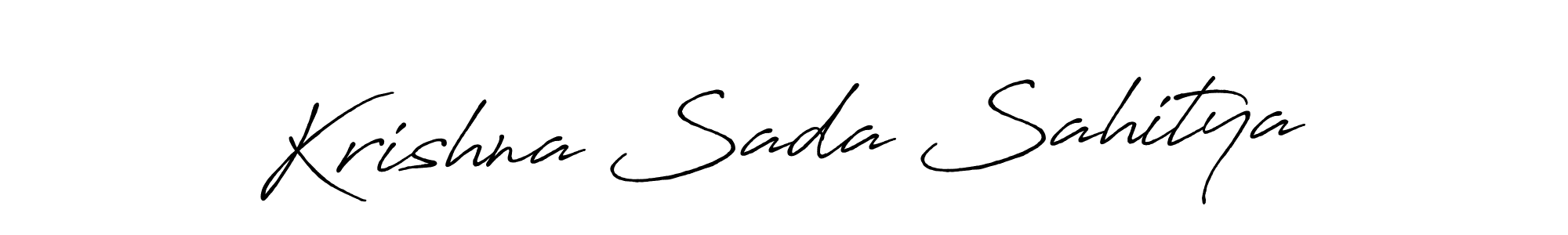 Design your own signature with our free online signature maker. With this signature software, you can create a handwritten (Antro_Vectra_Bolder) signature for name Krishna Sada Sahitya. Krishna Sada Sahitya signature style 7 images and pictures png