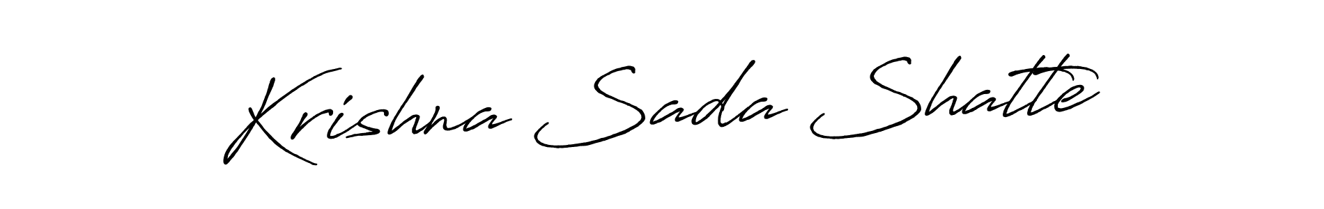 Make a beautiful signature design for name Krishna Sada Shatte. With this signature (Antro_Vectra_Bolder) style, you can create a handwritten signature for free. Krishna Sada Shatte signature style 7 images and pictures png