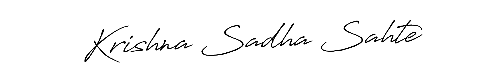 Design your own signature with our free online signature maker. With this signature software, you can create a handwritten (Antro_Vectra_Bolder) signature for name Krishna Sadha Sahte. Krishna Sadha Sahte signature style 7 images and pictures png
