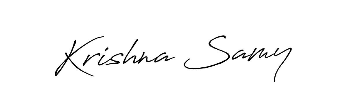 How to make Krishna Samy signature? Antro_Vectra_Bolder is a professional autograph style. Create handwritten signature for Krishna Samy name. Krishna Samy signature style 7 images and pictures png